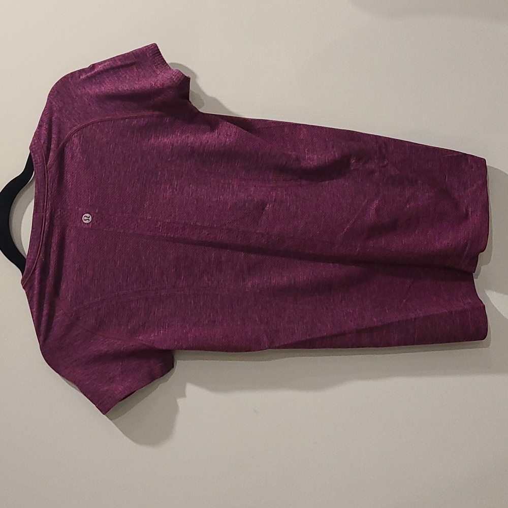 Lululemon Swiftly Tech Short Sleeve Crew Heathered Raspberry - Picture 9 of 10